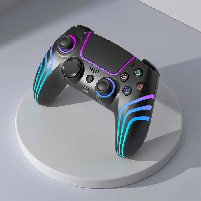 Porodo Gaming PS4 Wireless Controller 6-Axis Gyro & Ergonomic Design (3).webp