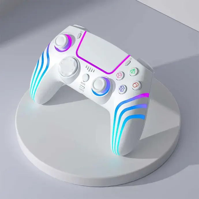 Porodo Gaming PS4 Wireless Controller 6-Axis Gyro & Ergonomic Design (4).webp