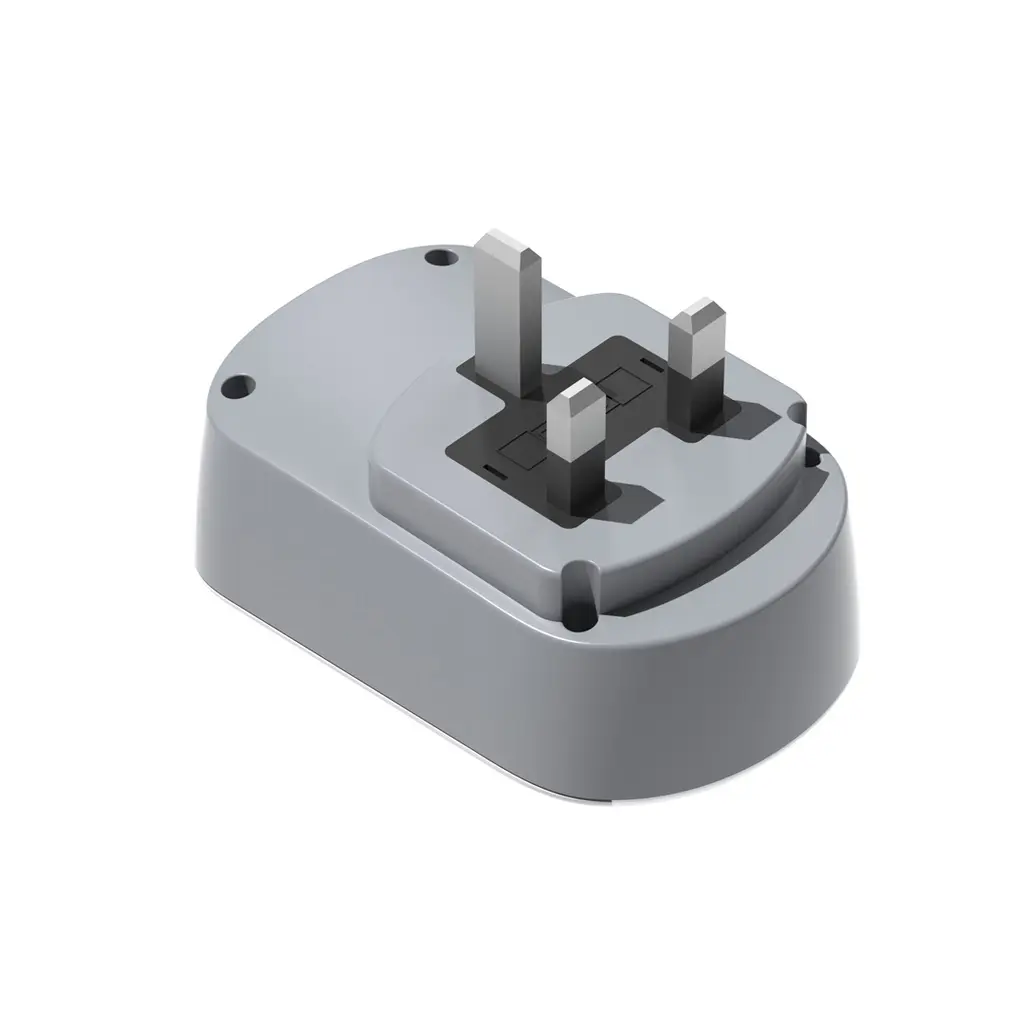 Porodo 3in1 Multi-type Socket with AC USB-A Type C UK - White .webp