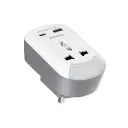 [PD-MSACUK-WH] Porodo 3in1 Multi-type Socket with AC USB-A Type C UK - White .webp