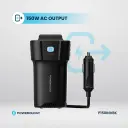 Powerology 150W Inverter AC Universal USB A 2type-C DC Car 12V10A - Black (2).webp