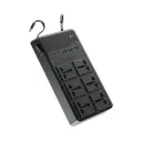 [PWCUQC030] Powerology 2500W 6AC Power Strip with Built-In Retractable Cables - Black.webp