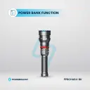 Powerology 4000mAh Waterproof LED Flashlight - Black (2).webp
