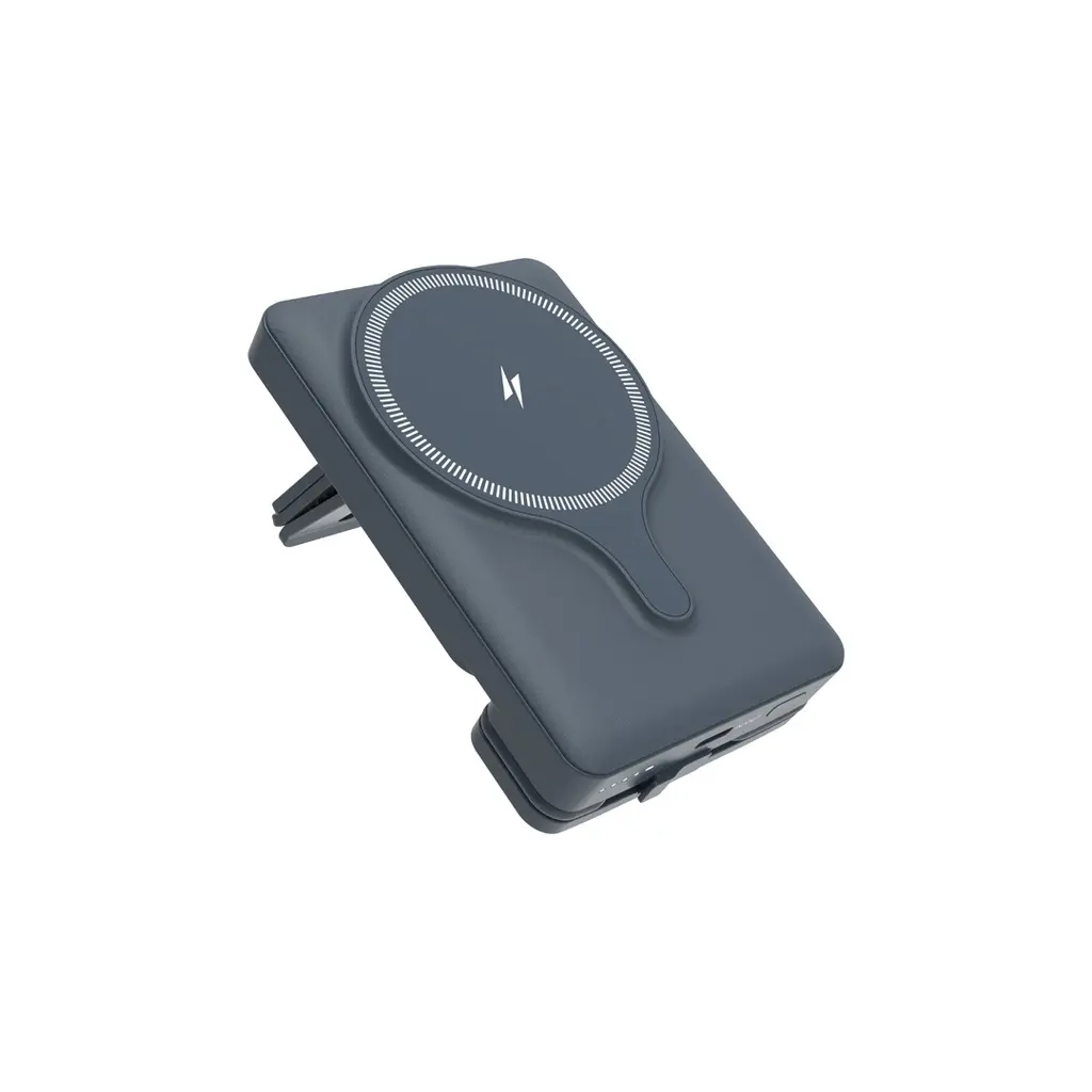 Powerology 5000mAh Power Bank With Magnetic Wireless Charger Car Mount (2).webp