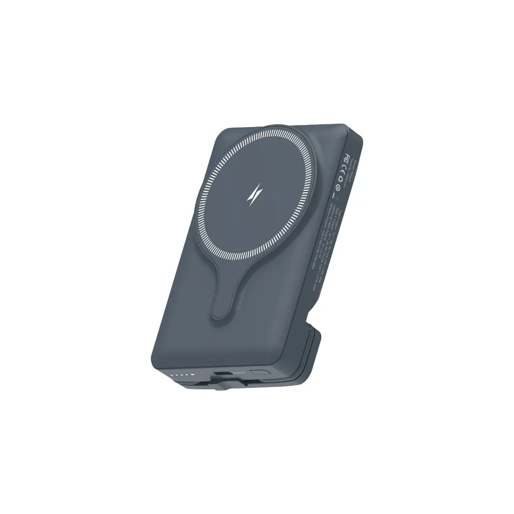 Powerology 5000mAh 20w PD Magsafe Powerbank with Air-Vent Mount Gray PPBCHA32GY — photo 3