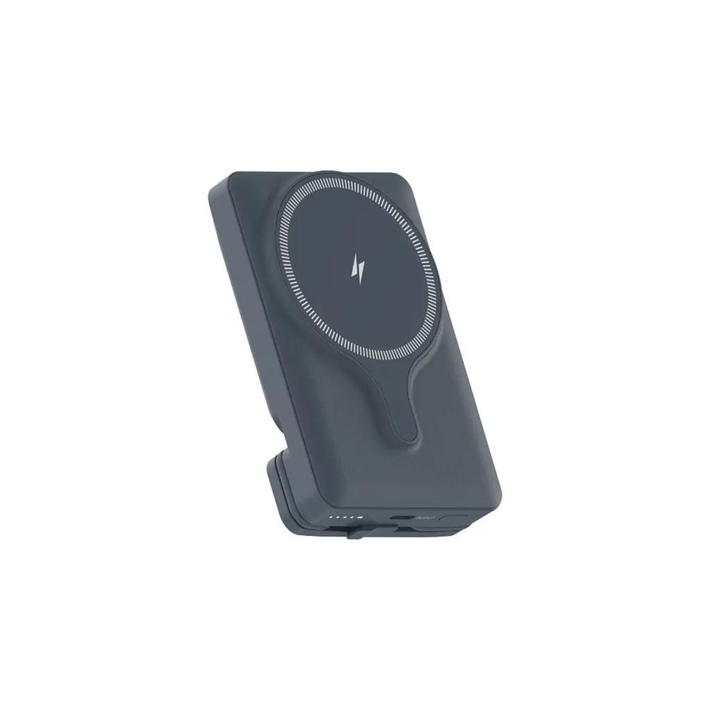 Powerology 5000mAh 20w PD Magsafe Powerbank with Air-Vent Mount Gray PPBCHA32GY — photo 4