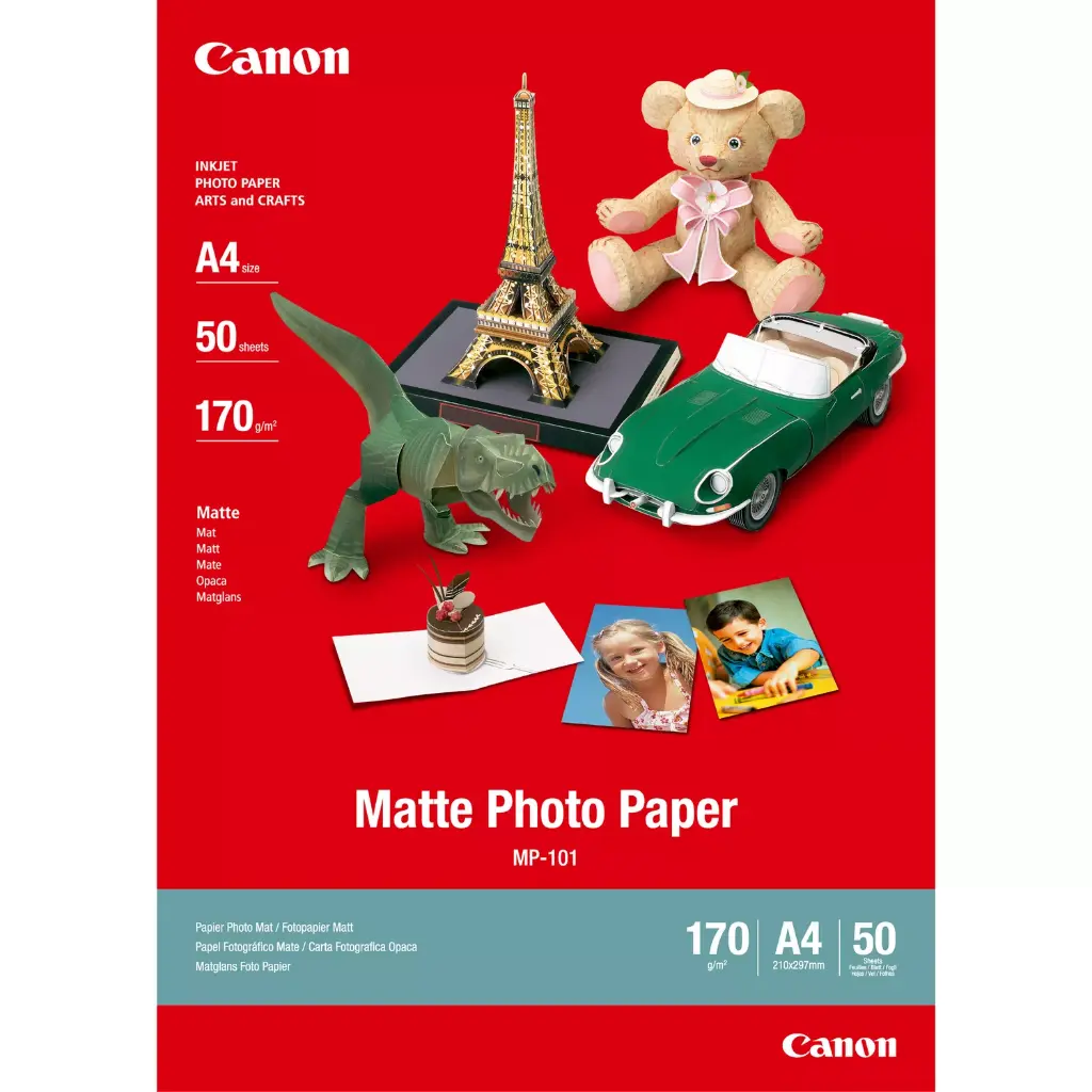 Canon MP-101 Matte Photo Paper A4 - 50 Sheets 170gsm — photo 1