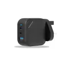 Powerology Cables And Chargers GaN Ultimate Dual PD Charger Quick Charge Black [PWCUQC018].webp