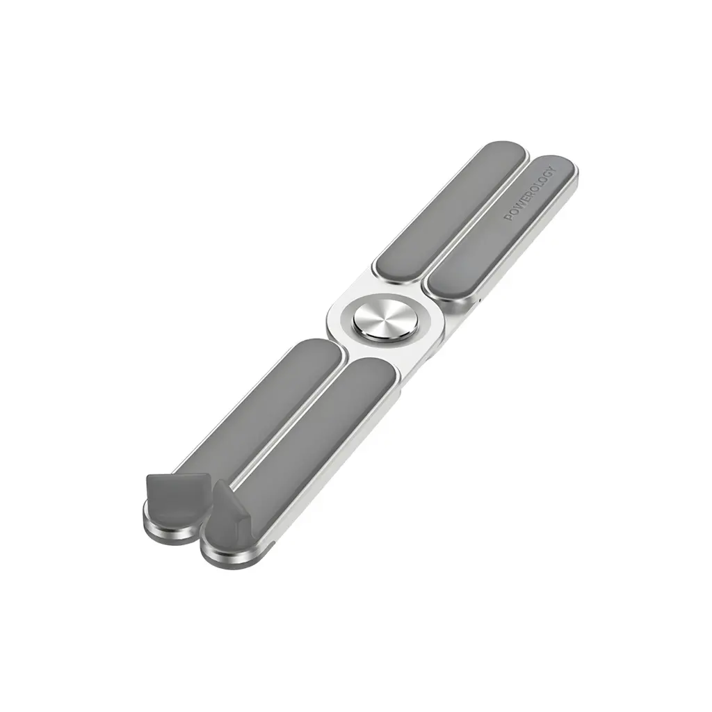 [PWAALPFLS] Powerology Adjustable Aluminium Alloy Portable and Foldable Laptop Stand - Silver.webp