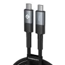 [PCAB009-GY] Powerology Braided 240W USB 4.0 Type-C to Type-C Fast Charging Cable 2M - Grey.webp