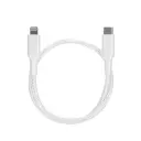 [PCAB006WH] Powerology Braided USB-C Lightning Data & Fast Charge Cable 30Cm - 0.98ft (White).webp