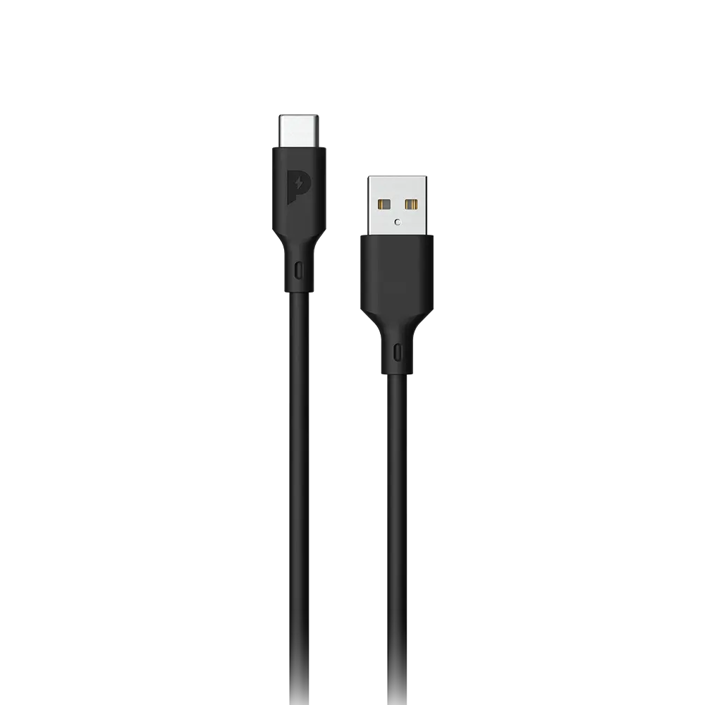 [PUC3ABK] Powerology USB-A to Type-C Data Fast Charge Cable - 1.2m - 4ft.webp