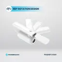 Powerology 4in1 180° Foldable Car Vacuum Cleaner - White (2).webp