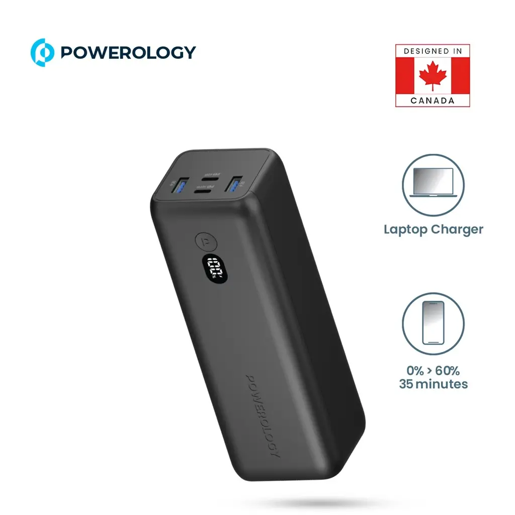 Powerology Onyx 30000mAh Dual USB-C Power Bank.webp