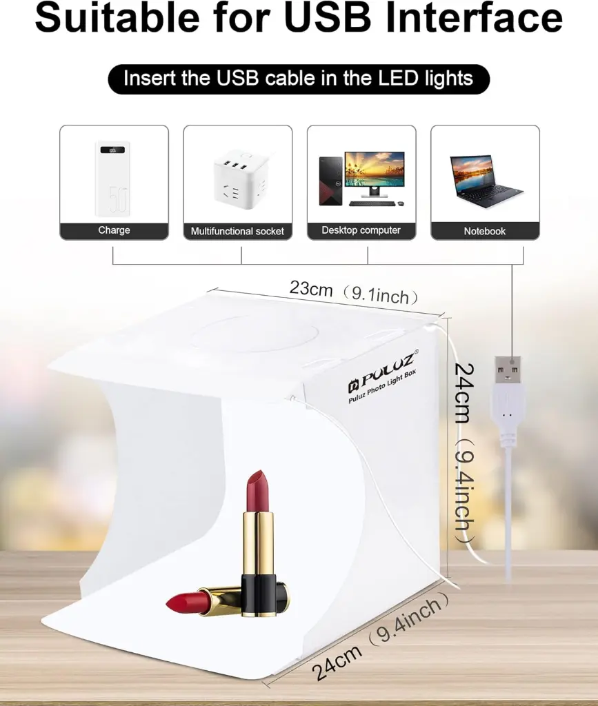 Puluz 20cm LED Portable Photo Studio 5023 — photo 5