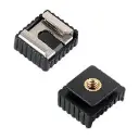 Qiilu 1/4'' Thread Hot Shoe Adapter Mount Adapter for Flash Camera Mount Lamp Holder — photo 1