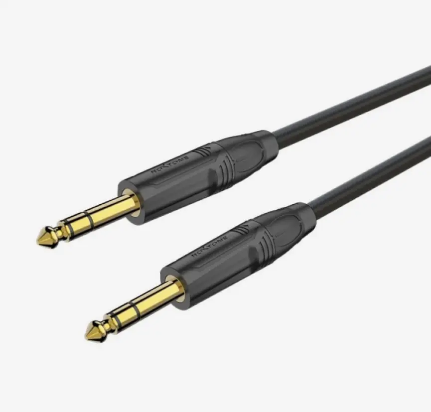 Roxtone GMJJ200L5 6.3mm Stereo Plug 6.3mm Stereo Plug, 5M Gold — photo 1