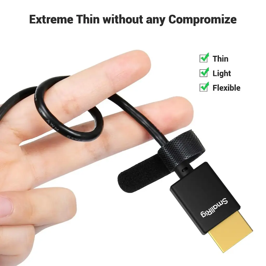 SmallRig ULTRA SLIM 4K Micro HDMI to Full HDMI CABLE (D to A) 100cm 4795 — photo 2