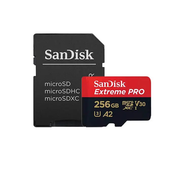 SanDisk Extreme Pro 200MB/s MicroSDXC UHS-I Card with Adapter V30 SDSQXCD GN6MA — photo 2