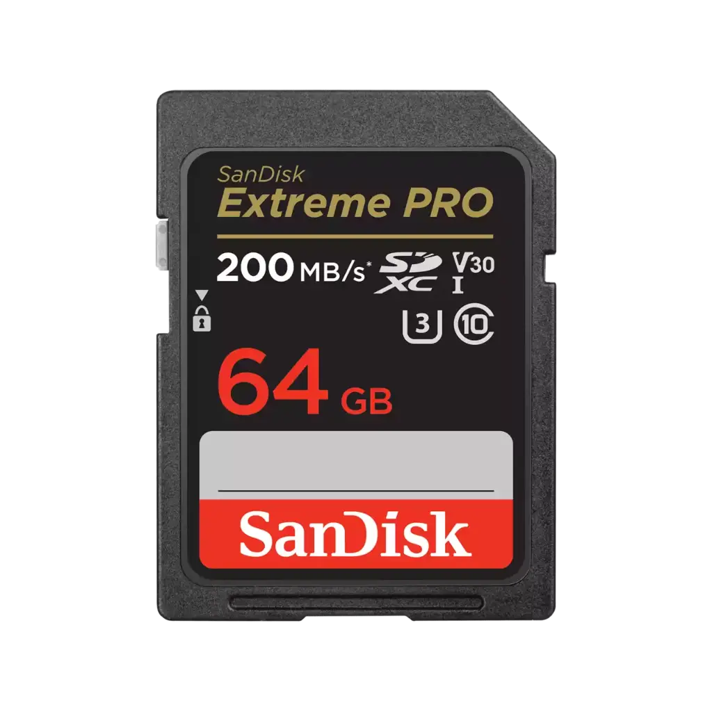 SanDisk Extreme Pro 200MB/s 64GB SDXC UHS-I Card SDSDXXU-064G-GN4IN V30 — photo 1