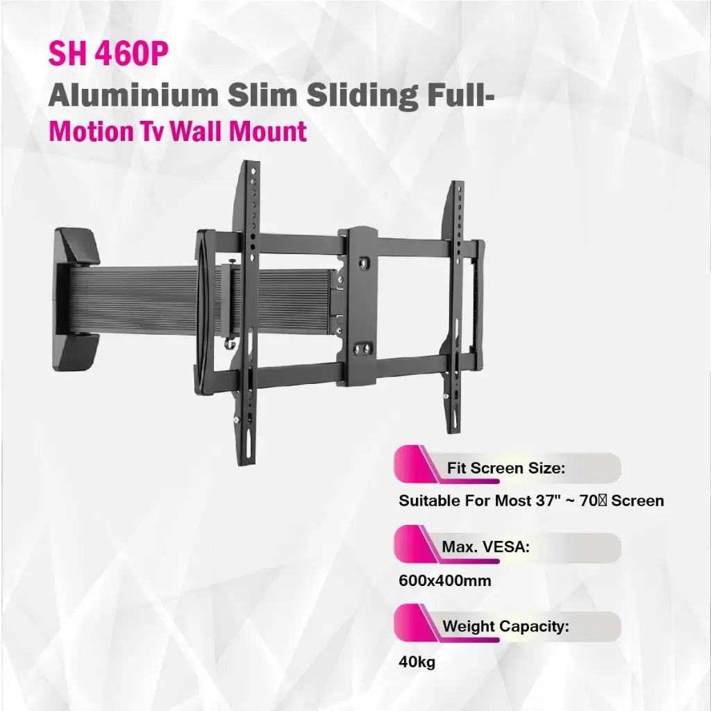 Skill Tech Aluminium Slim Sliding Full-Motion TV Wall Mount SH460P — photo 3