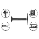 Skill Tech Aluminium Slim Sliding Full-Motion TV Wall Mount SH460P — photo 2