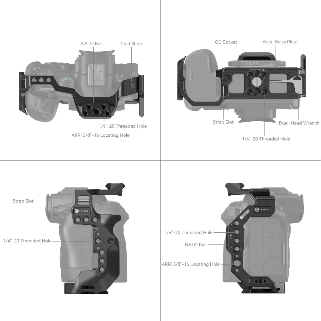 SmallRig Cage for Canon EOS R6 Mark II 4159B — photo 3