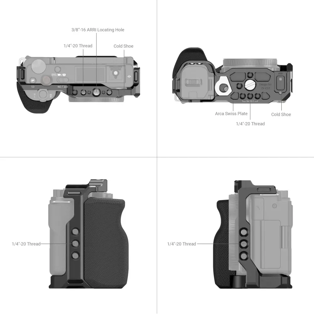 SmallRig Cage with Grip for Sony ZV-E10 3538B — photo 2
