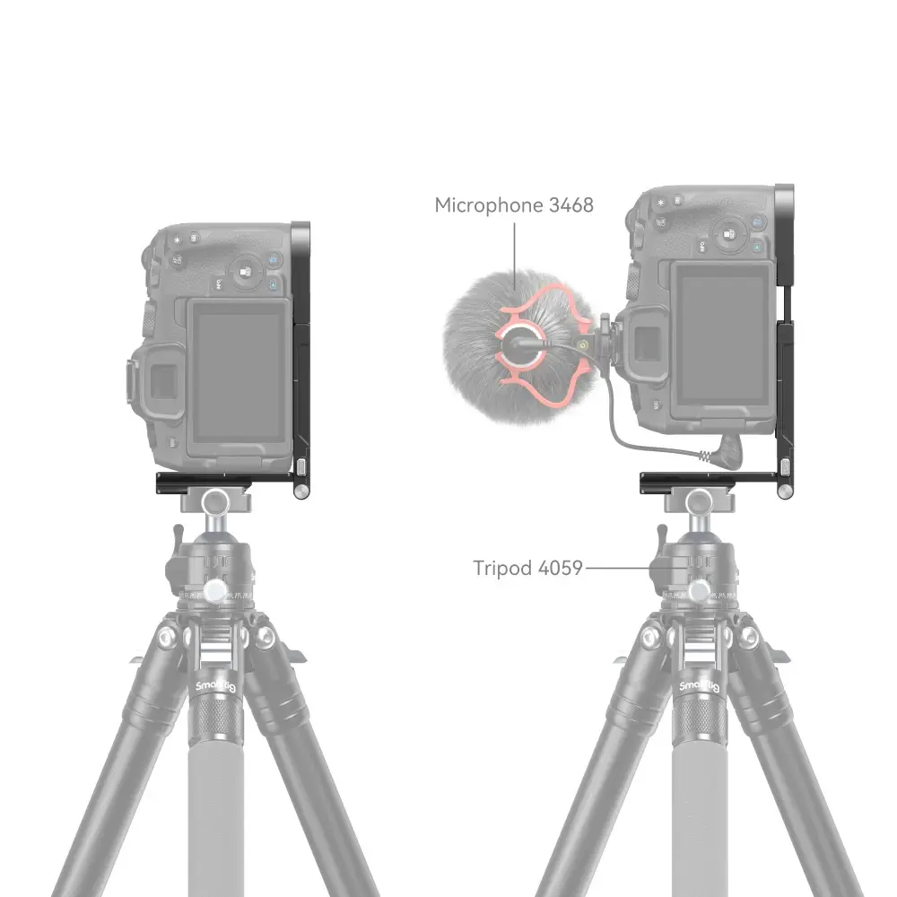 SmallRig Foldable L-Shape Mount Plate for Canon EOS R8 4211 — photo 2