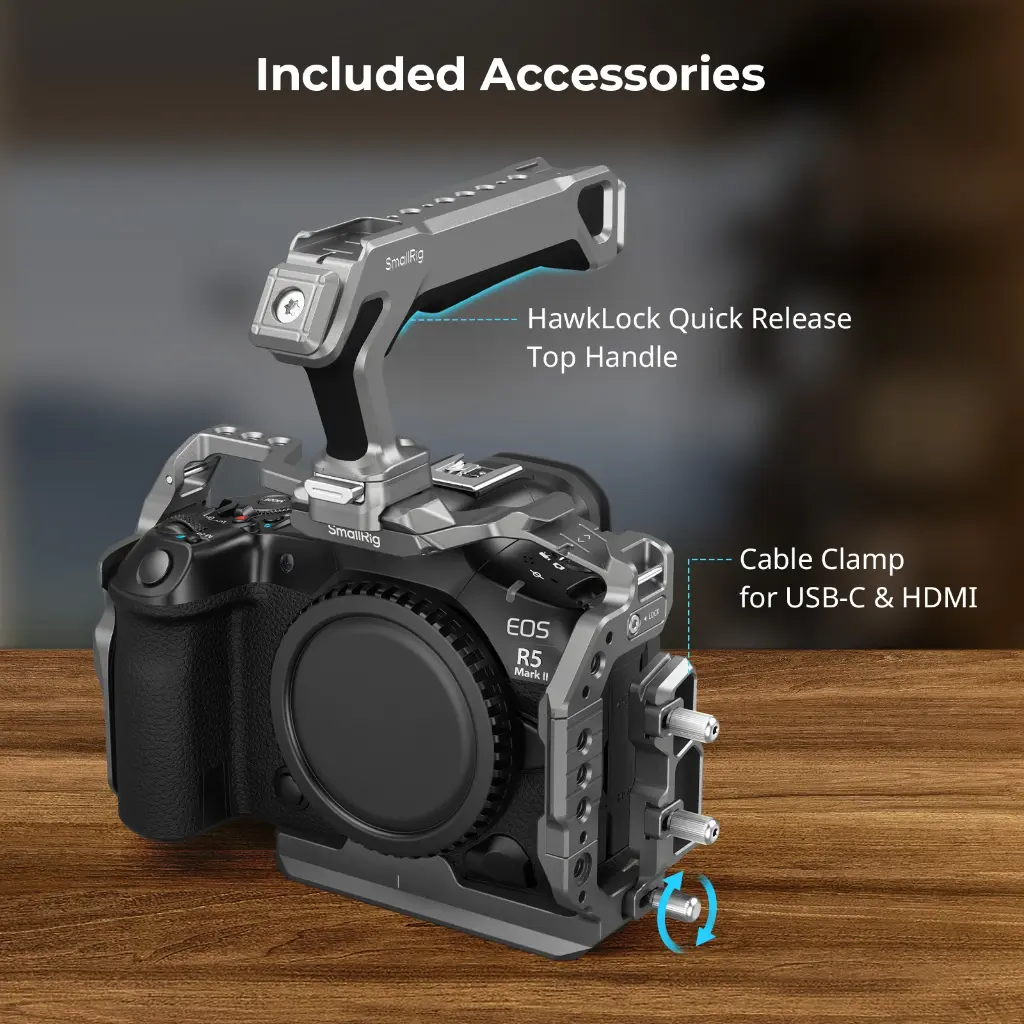 SmallRig HawkLock Quick Release Cage Kit for Canon EOS R5 Mark II 5029 — photo 2