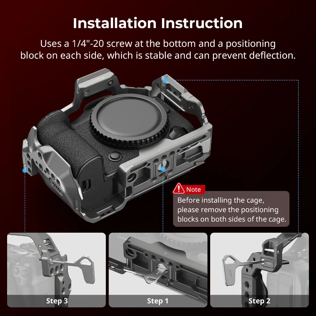 SmallRig HawkLock Quick Release Cage Kit for Canon EOS R5 Mark II 5029 — photo 3