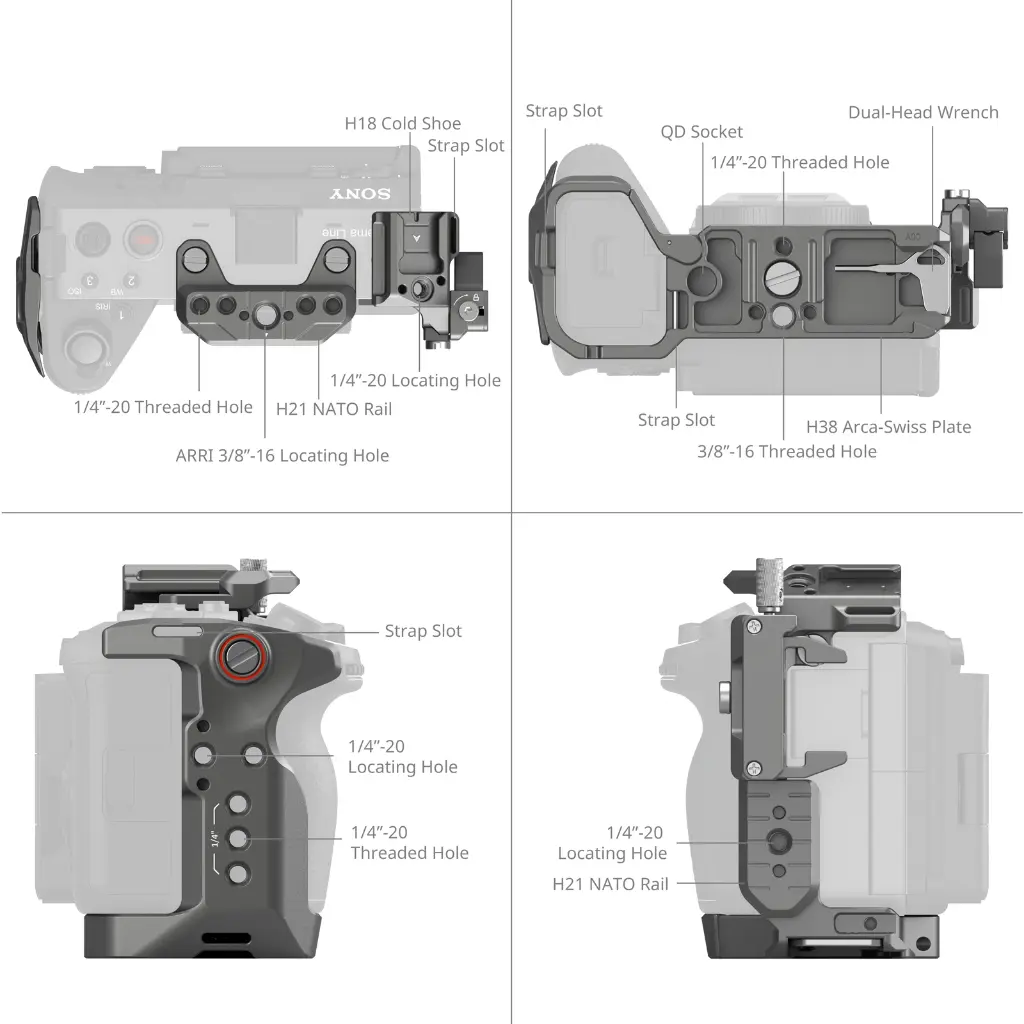 SmallRig HawkLock Quick Release Cage Kit for Sony FX3 / FX30 4770 — photo 2