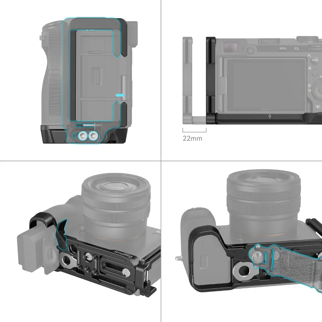 SmallRig L-Bracket for Sony Alpha 7C II / Alpha 7CR 4569 — photo 5