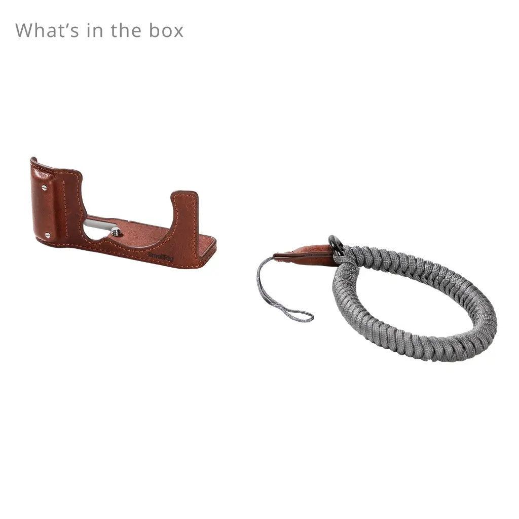 SmallRig Leather Half Case Kit for FUJIFILM X-M5 (Brown) 4880 — photo 1