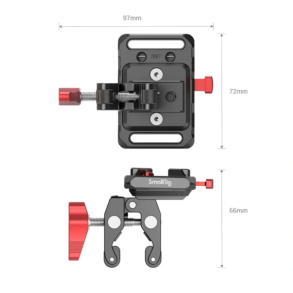 SmallRig Mini V Mount Battery Plate with Crab-Shaped Clamp 2989 — photo 2