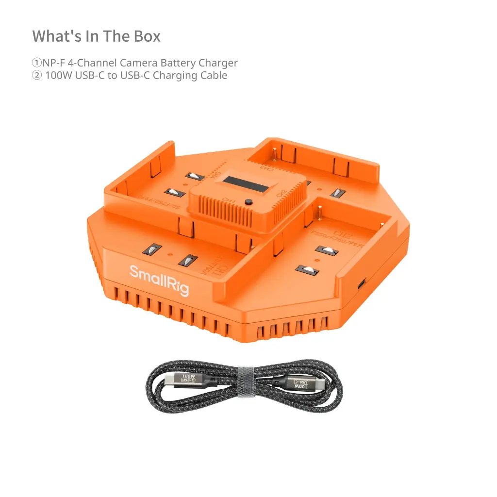 SmallRig NP-F 4-Channel Camera Battery Charger 4837 — photo 5