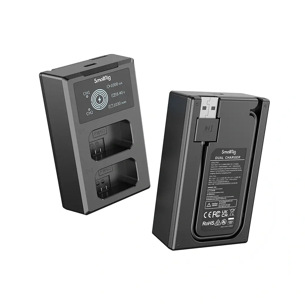 SmallRig NP-FW50 2-Battery Kit with Dual Charger 3818 — photo 3