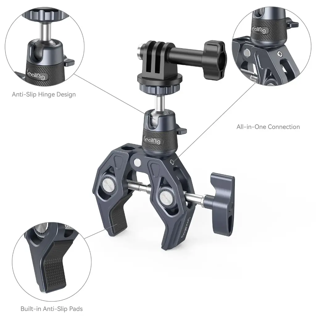 SmallRig Super Clamp with 360° Ball Head Mount for Action Cameras 4102B — photo 4