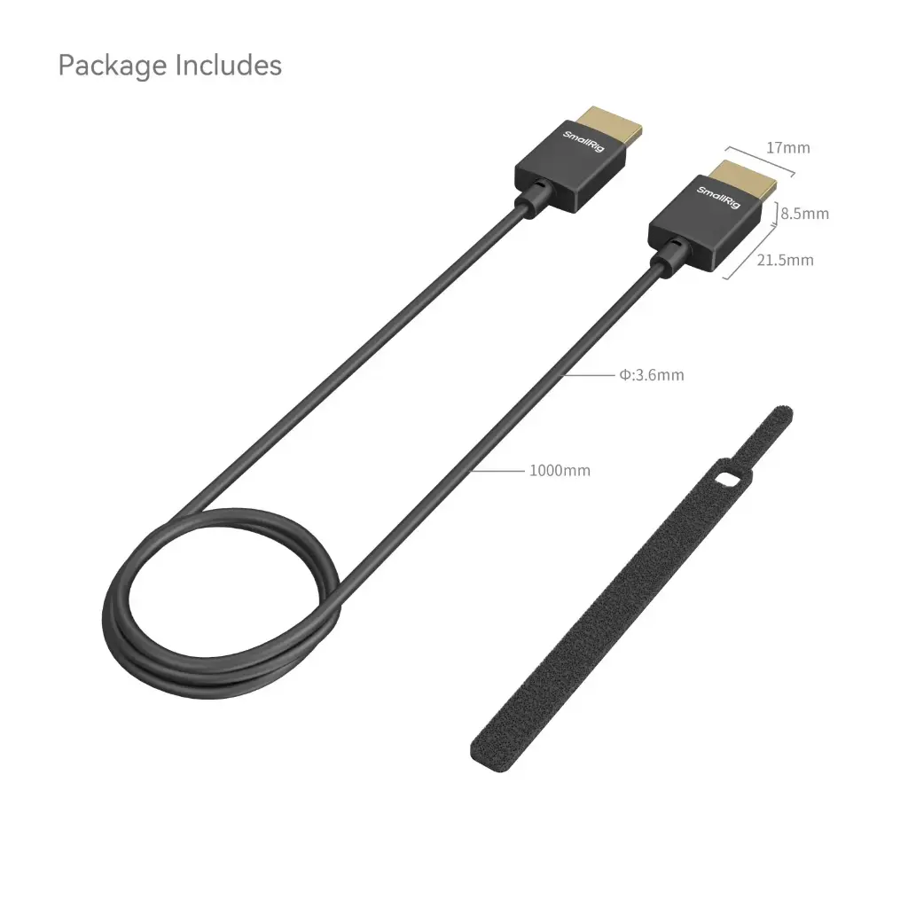 SmallRig ULTRA SLIM 4K Full HDMI to Full HDMI CABLE (A to A) 100cm 4794 — photo 3