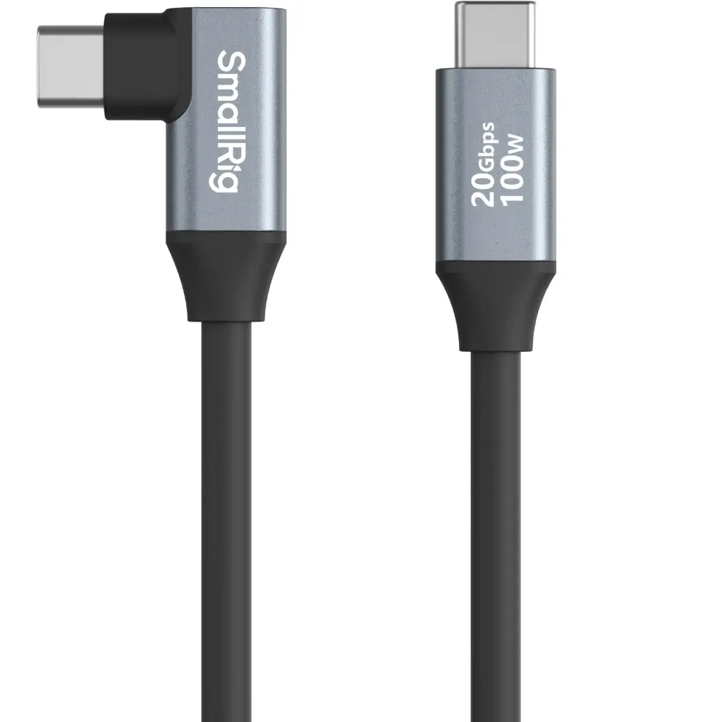 SmallRig USB-C (Straight) to USB-C (Angled) Data Cable (60cm / 23.6in) 4791 — photo 1