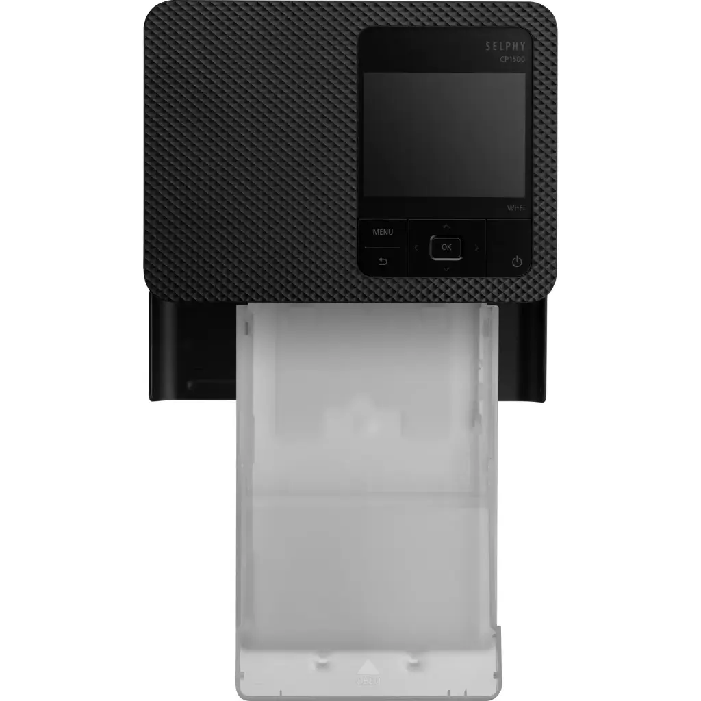 canon-selphy-cp1500-colour-portable-photo-printer-paper-kit-black-product-front-view-with-paper-cassette.webp