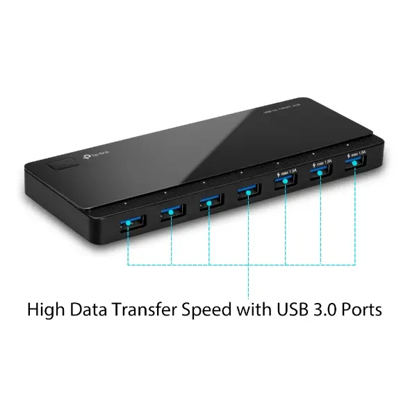 TP-Link USB3.0 7-Port Data Hub & 3 Fast Charge Outputs UH700 — photo 4