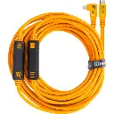 Tether Tools TetherPro USB-C Straight to Right-Angled Cable (31', High Visibility Orange) — photo 2