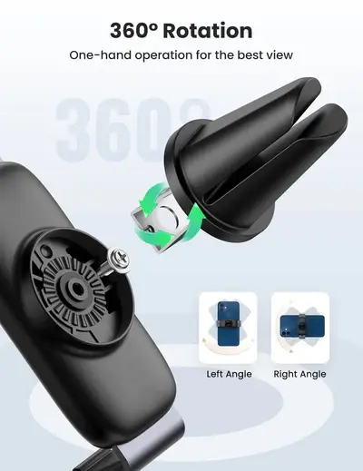 UGreen LP120 Mini Car Air Vent Phone Holder with 360 Degree Adjustable Angle 10422 — photo 3
