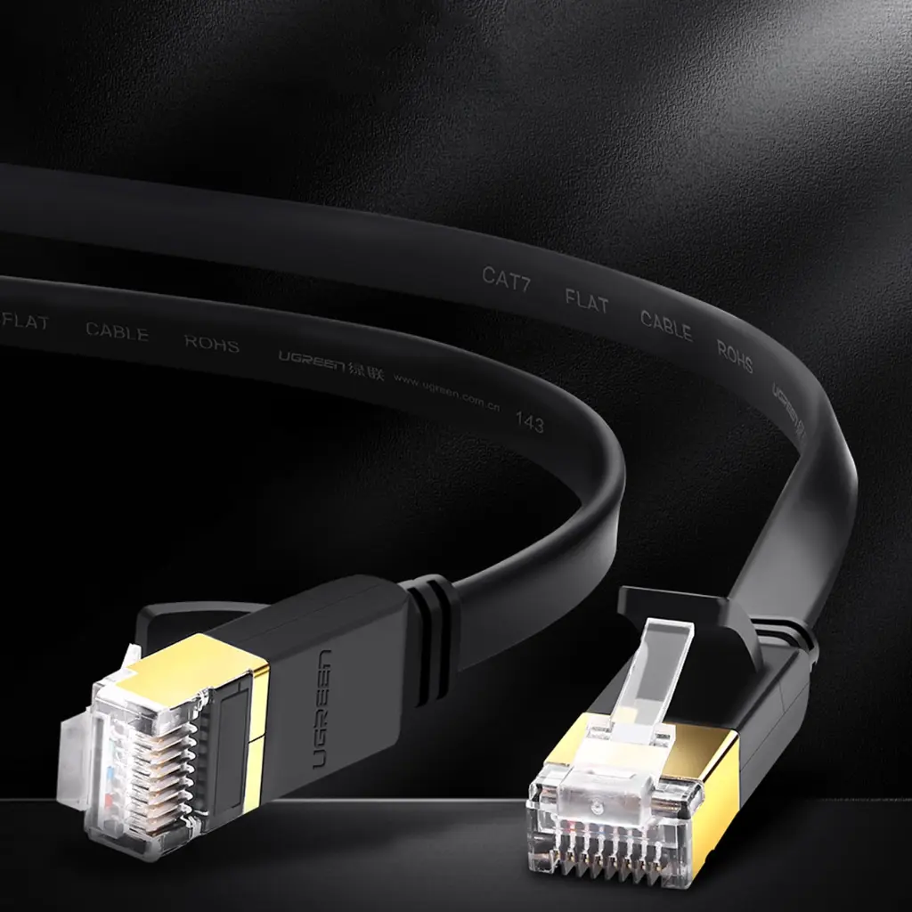UGreen NW106 0.5mtr High Speed Gold Plated STP LAN Cat 7 Flat Cable — photo 4