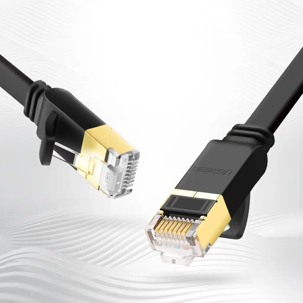 UGreen NW106 0.5mtr High Speed Gold Plated STP LAN Cat 7 Flat Cable — photo 3