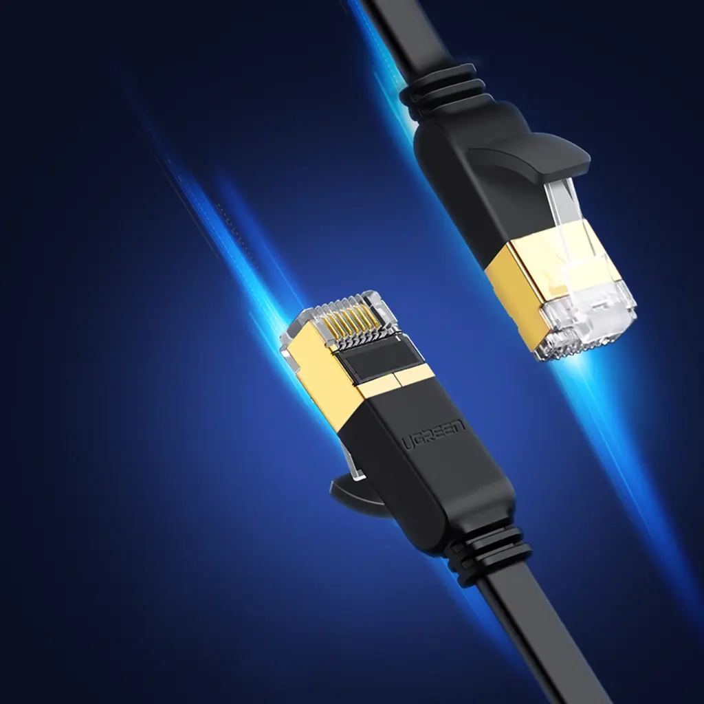 UGreen NW106 0.5mtr High Speed Gold Plated STP LAN Cat 7 Flat Cable — photo 5