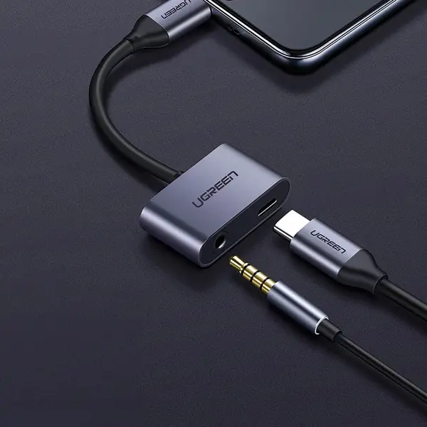 eng_pm_Ugreen-CM193-50596-audio-adapter-two-port-USB-C-male-mini-jack-3-5mm-USB-C-female-gray-167436_2.webp