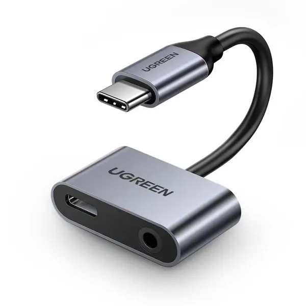 eng_pm_Ugreen-CM193-50596-audio-adapter-two-port-USB-C-male-mini-jack-3-5mm-USB-C-female-gray-167436_1.webp
