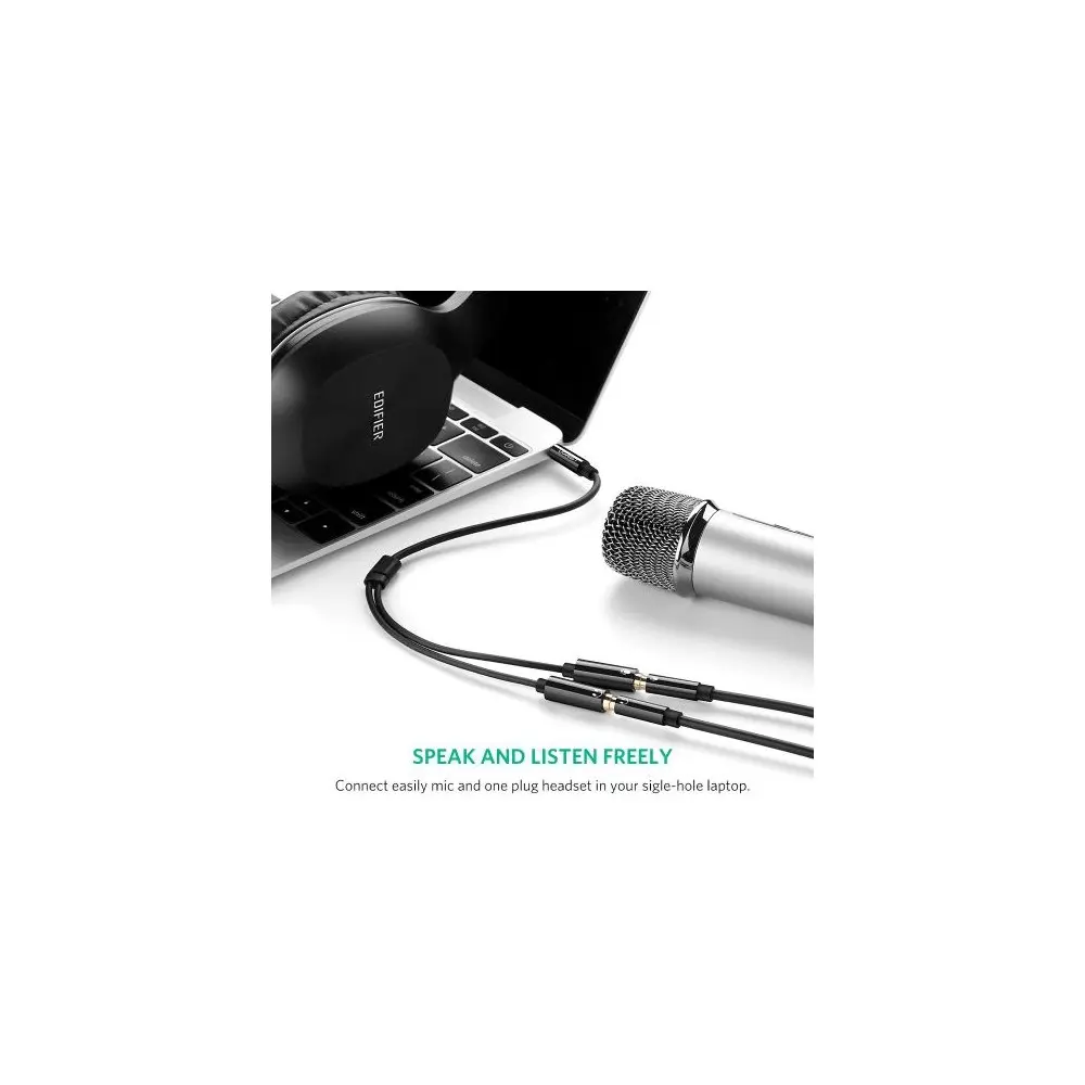 Ugreen 3.5mm Male to 2 Female Audio Cable Black 30620 — photo 2